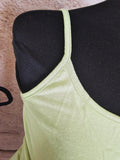 Damen Trägertop mit Rundhals-Ausschnitt mit Baumwolle in tollen Farben
